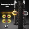 4 Pcs Turn Signals for Bicycle Front Rear Light Smart Remote Control Bike Light Cycling Safety Warning Taillight Electric Scooter