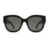 Saint Laurent Solid Design Square Sunglasses Unisex sunglasses Black SLM95/F-001