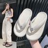 Женские тапочки 2025 Горячие продажи Домашние Однотонные Сланцы с перемычкой для пальца Уличные Модные Повседневные Удобные Женские Сандалии
