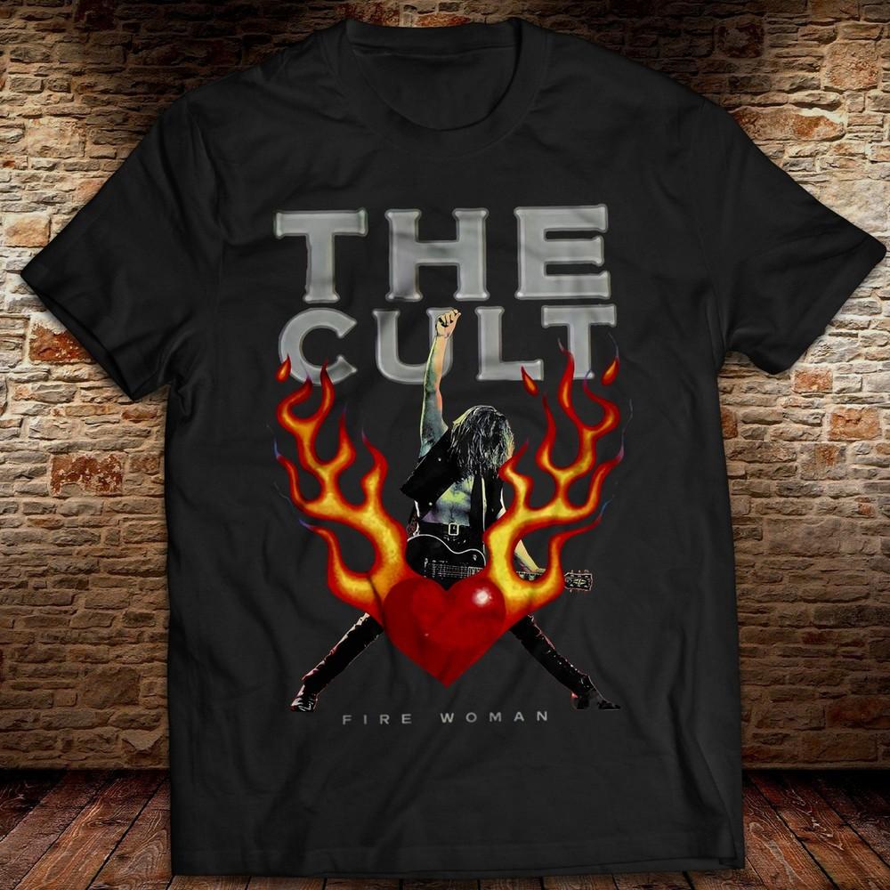 Vintage Fire Woman Album T-Shirt Ian Astbury The Cult Unisex Rock Tee Dreamtime Unisex T-Shirt