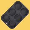 Non-stick Hamburger Bun Mold Silicone Baking Tray Heat Resistant Bread Loaf Pan  Sandwich