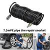 Pneumatic Tubing Quick Coupling Pipe Pneumatic Tool Part Coiled Flexible Air Hose Air Compressor Hose 7.5m Tubing