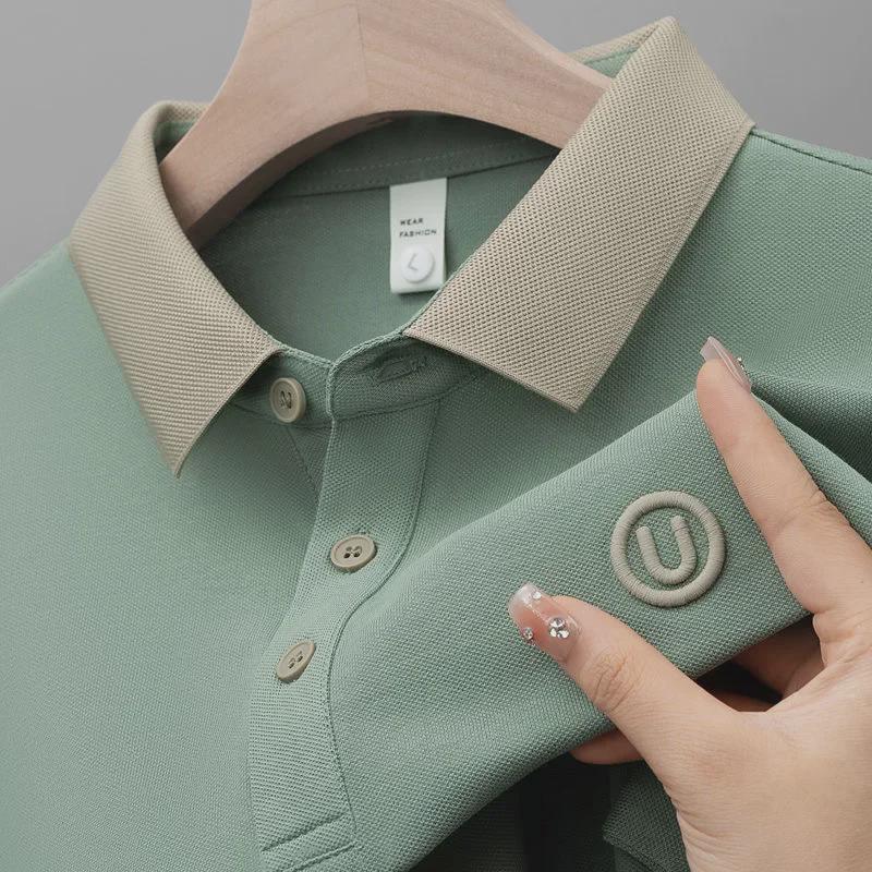 Мужская повседневная рубашка-поло в полоску с коротким рукавом Urban Casual