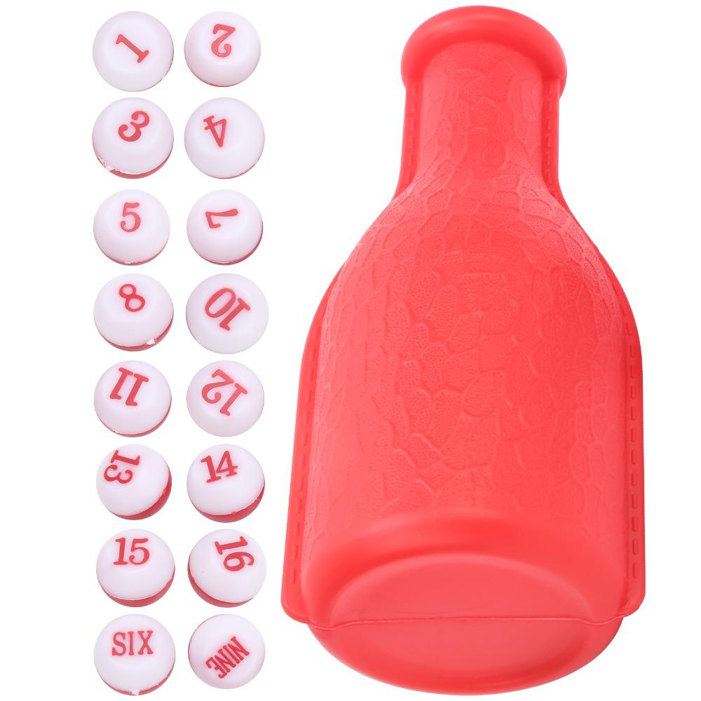 Standard Set Billiard Shaker Bottle Plastic Scoring Pool Shaker Billiard Dice  Bar Club