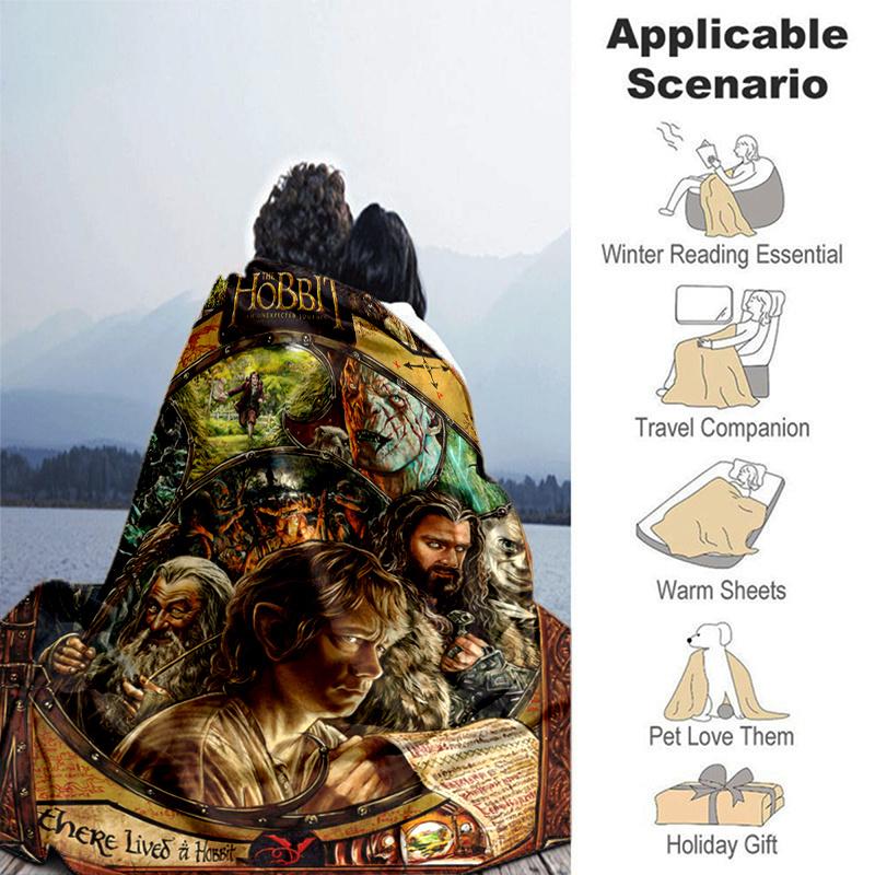 The Hobbit: An Unexpected Journey Poster PrintPrint Blanket, Soft Blanket For Sofa Office Bed And Travelling Daughter Birthday Gift esj369