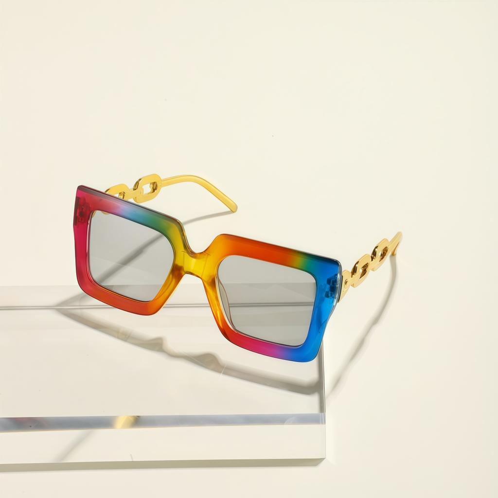 European and American retro style men's and women's fashionable sunglasses trend versatile summer sun shading and UV protection