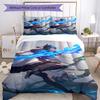 3pcs League of Legends Bedding Set Duvet Cover Closure Includes 1 Duvet Cover & 2 Pillowcases, Soft and Comfortable for All Seasons.
