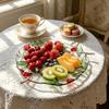 Safe Fruit Plate Lemon Pattern Dinner Plate Multi-purpose Shallow Plate  Picnic