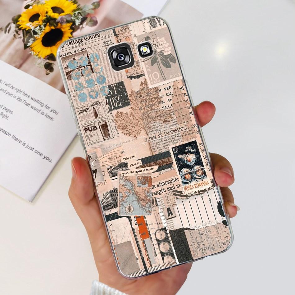 Stylish Flower Butterfly Phone Case For Samsung Galaxy A5 2017 A520F Soft Silicone TPU Cover For Samsung A5 2015 2016 A500 A510F