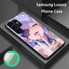 Чехол для телефона Wuthering Waves Cantarella новый Для Samsung S25 S24 S23 S22 S21 S20 Plus Ultra Note20 Стеклянный Магнитный Чехол