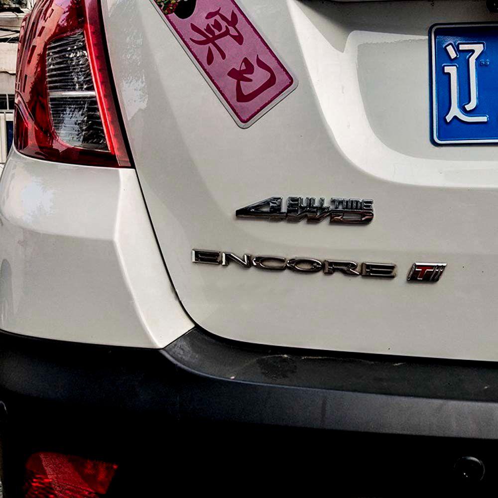 Zinc Zinc Zinc Alloy 4WD Metal Car Sticker 3D Stereo Car Sticker Rear Trunk Emblem Car Side Fender Decal