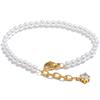 Eetit High Quality Simulated Pearls Beads Zircon Handmade Exquisite Chain Bracelet Women Stainless Steel Elegant Korean Jewelry