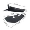 Front Bumper Corner Splitter 1 Pair Long Lasting Use Front Chin Spoiler Winglet Sporty Look for Mustang GT500 2014 To 2021