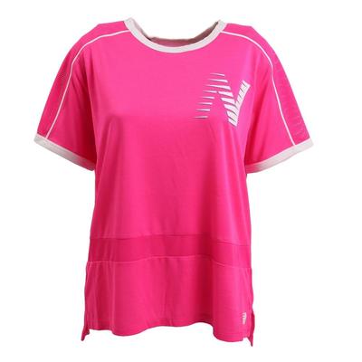 Футболка с коротким рукавом Fast Flight Graphic WT11241 PKH Glow S [New Balance] Футболка женская (Розовый вереск)