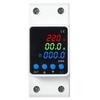 2P 63A Adjustable Over Under Voltage Protector Digital Display Auto Reclosing Circuit Breaker For DIN Rail Home School Dorm