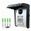 Outdoor Intercom Rain Cover Doorphone, Intercom Access Control Doorbell Sunshade Protector Metal Black Video Doorbell Protector