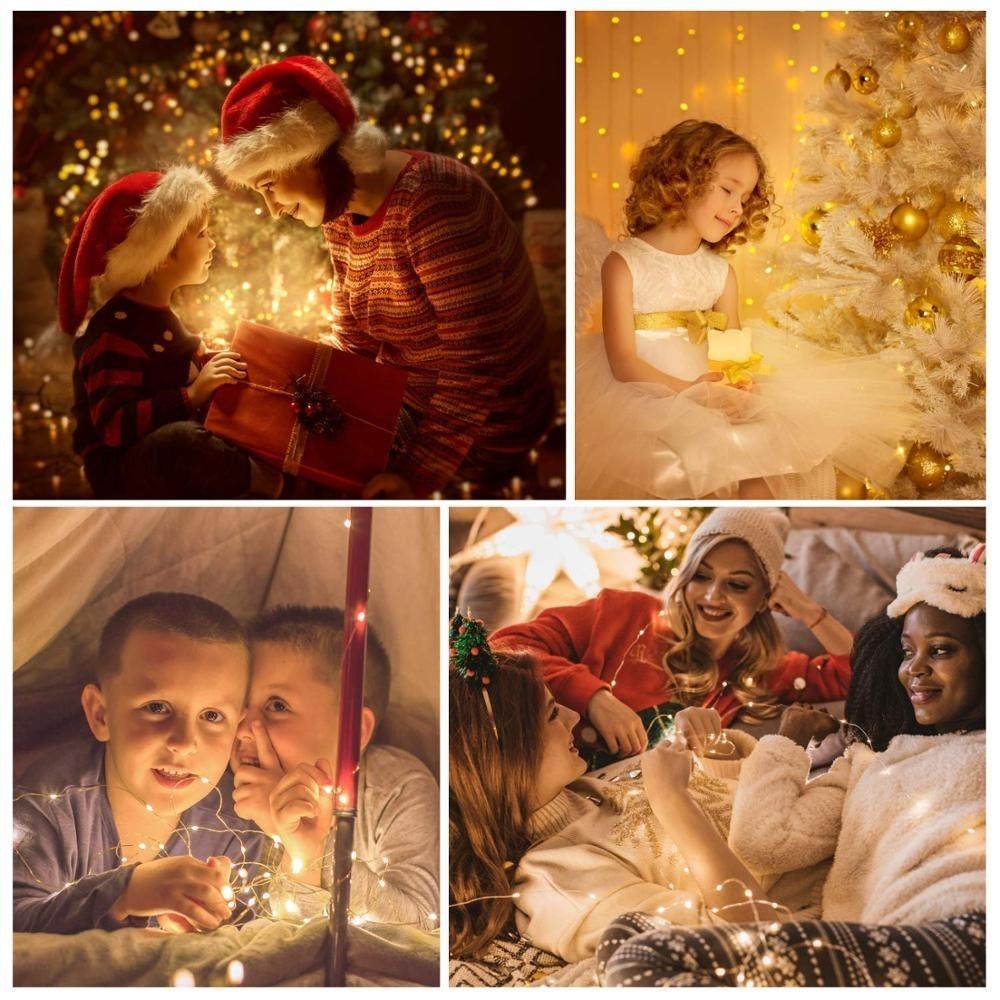 LED Solar Light Outdoor Lamp String Lights for Holiday Christmas Party Waterproof Fairy Lights Garden Garland Lantern