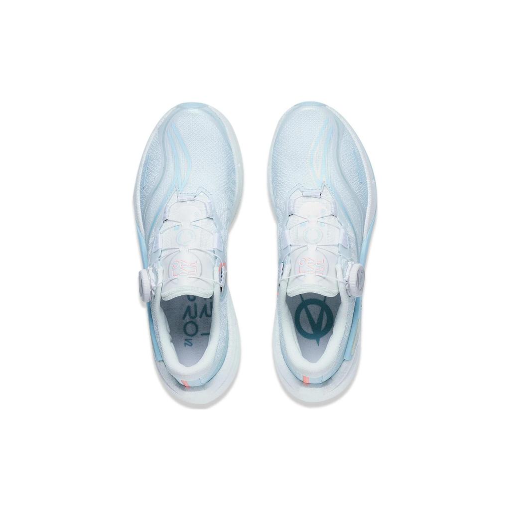 Li Ning Furious Rider 7.0 PRO V2 Удобные Нескользящие Износостойкие Низкие Беговые Кроссовки Женские Бело-Синие ARZT010-2