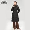 XueZhongFei Women's Hooded Long Winter Down Jacket