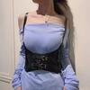 PU Leather Gothic Harness Strap Girdle Luxurious Retro Wide Waist Belt  For Women Lady Girl Bridal