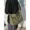 CoCopeaunts Women Men Crossbody Shoulder Bag Large Hobo Bag with Multiple Pockets Canvas Messenger Tote Bag for Women and Men