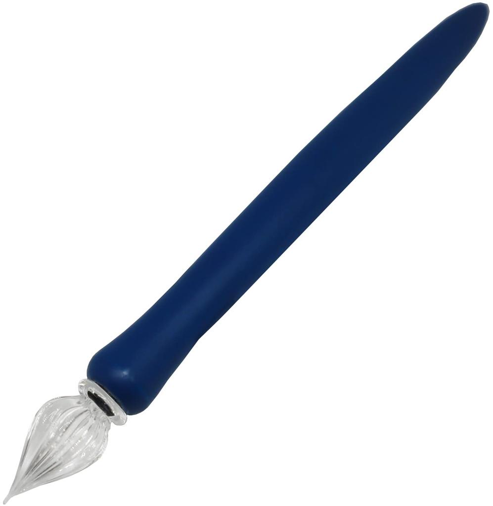 Glass Studio Kasho Wood Glass Pen Premium Blue WGP-05