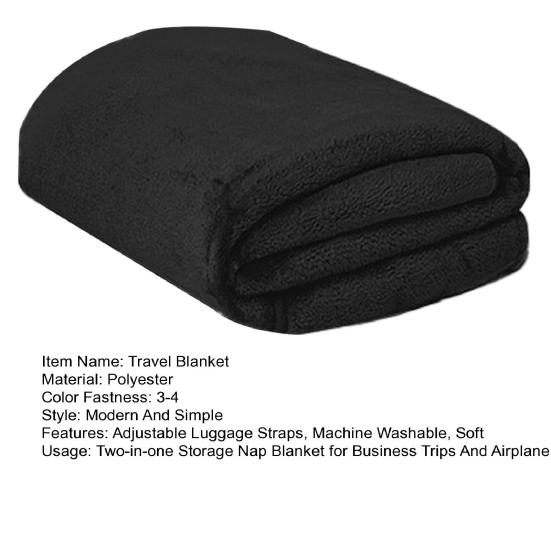 Подушка-опора для шеи Одеяло Мягкий флис 2-в-1 Складная подушка-комбо Перелеты Кемпинг Автопутешествия