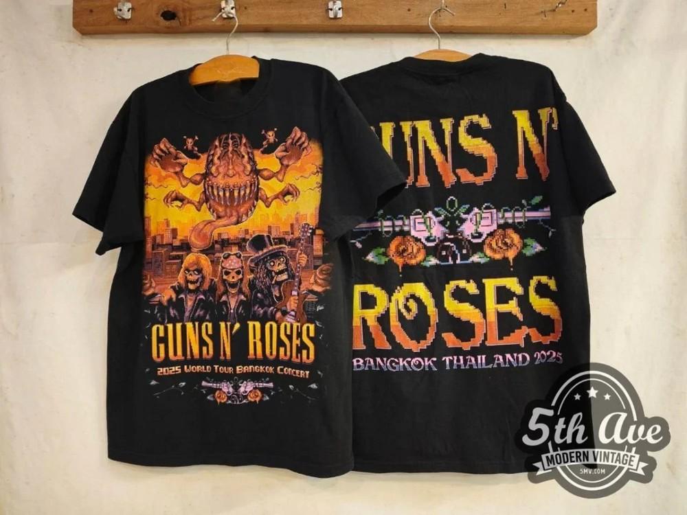 Guns N' Roses 2025 World Tour Bangkok Concert- New Vintage Band T-Shirt HOT NEW Unisex T-Shirt