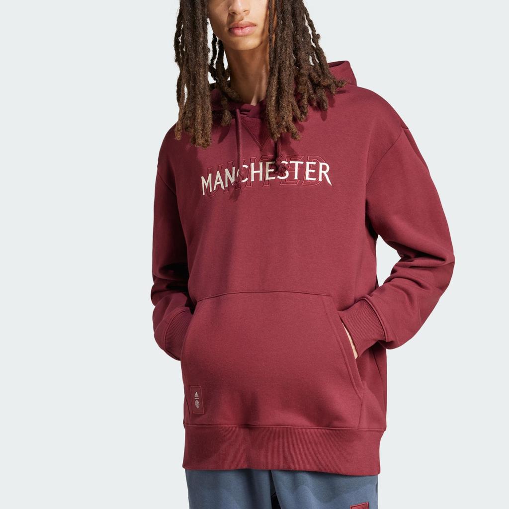 Adidas Сезонная толстовка с капюшоном Shadow Red для мужчин в уличном стиле IT4174