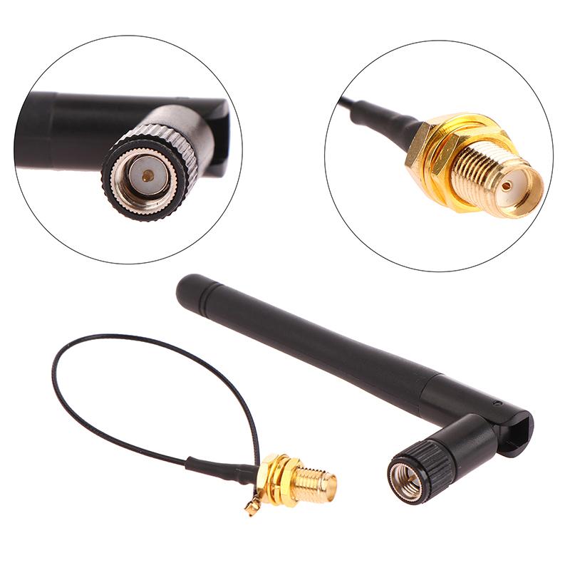 Esp8266 Esp32 Мужской кабель с косичкой 3Dbi Wi-Fi 2,4G Антенна Sma-Ky Мужской беспроводной маршрутизатор 17 см PCI U.Fl Ipx To Sma-Ky