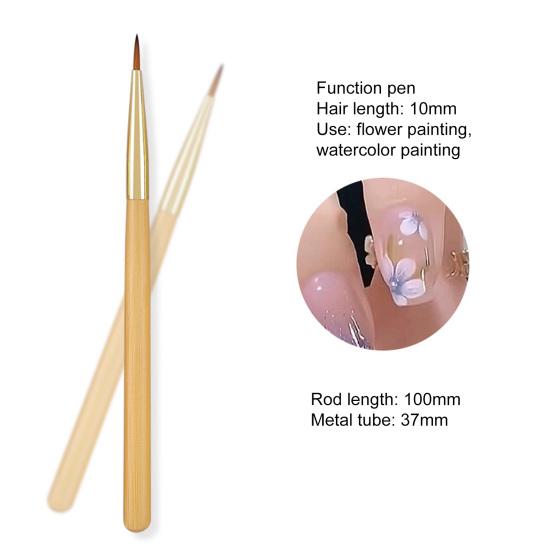 Прочная кисть для дизайна ногтей с мягкой щетиной и гибким наконечником «сделай сам»