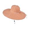 Полосатая шляпа от солнца из полиэстера с широкими полями для летних путешествий и активного отдыха