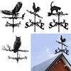 Black Wind Indicator Metal Weathercock Creativity Weather Vane