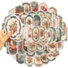 50 ШТ. Зеркальные граффити-наклейки в ретро-дизайне для украшения мобильных телефонов, ноутбуков, кружек