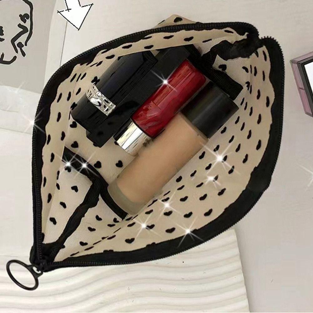 Multifunction Mesh Makeup Bag Blue/Purple Lipstick Organizer Bags Women Cosmetic Storage Pouch