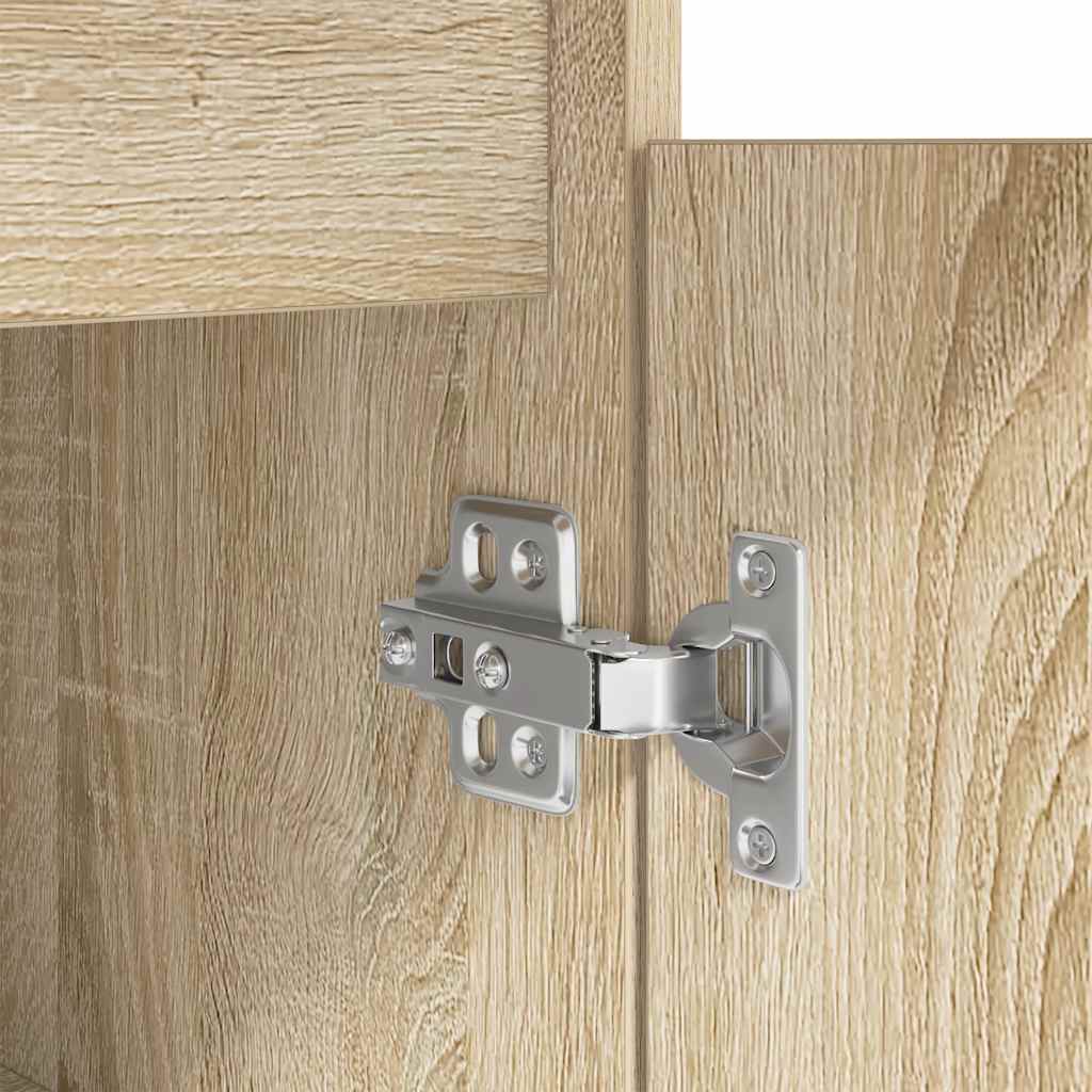 Desk in Sonoma Oak Finish 86 x 49 x 76 cm Engineered Wood