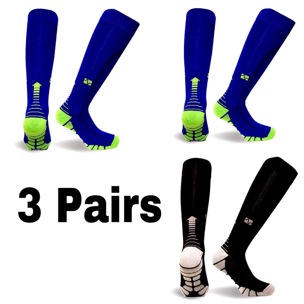 Новые компрессионные гольфы до колена 20-30 мм рт. ст. Подходят для медицинского отека, диабета, варикозного расширения вен, бега, марафона, компрессионные спортивные носки