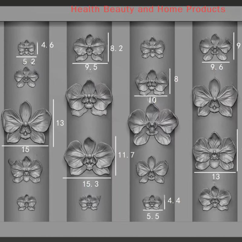 DIY Сладкая Бабочка 3D Цветок Фаленопсиса Силиконовая Форма для Ногтей Дизайн Цветка Орхидеи Шаблон для Маникюра Инструменты для Лепки Арт-Дизайна Ногтей