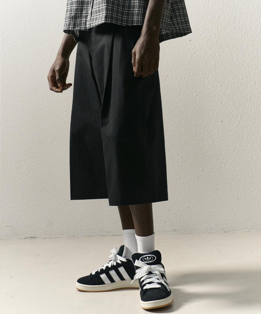 TAKEASY Wide Bermuda Pants (Black)