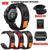 Нейлоновый ремешок QuickFit 26 мм для Garmin Fenix 7X 6X Pro/Epix Pro Gen 2 51 мм 47 мм/Fenix5X 5XPlus Tactix 7 Pro Плетеный ремешок для часов