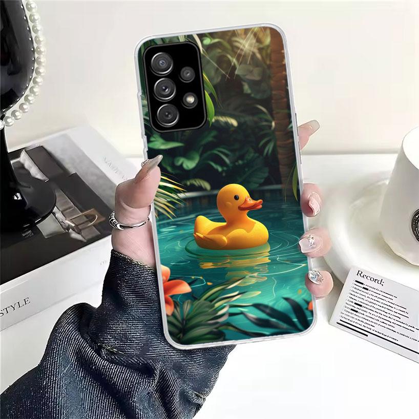 Резиновые Уточки Бассейн Для Samsung Galaxy A52S A42 A32 A22 A12 A02S A51 A50S Чехол Для Телефона A41 A31 A21S A30S A20S A20E A70 A71