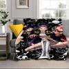 Kpop cartoon Blanket Flannel Blanket for bed, sofa, Camping, Hiking, Picnic Essentials, gift for family Fan gifts