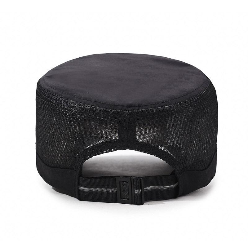 Быстросохнущая мужская повседневная солнцезащитная козырек тонкая дышащая сетчатая кепка повседневная армейская шляпа с плоским верхом Tide