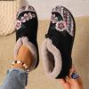 Shoes, Cotton Shoes, Embroidered Bags, Heels, Middle-aged and Elderly Woolen Shoes, Warm Ethnic Style, Comfortable Soft-soled Mother Cotton Shoes