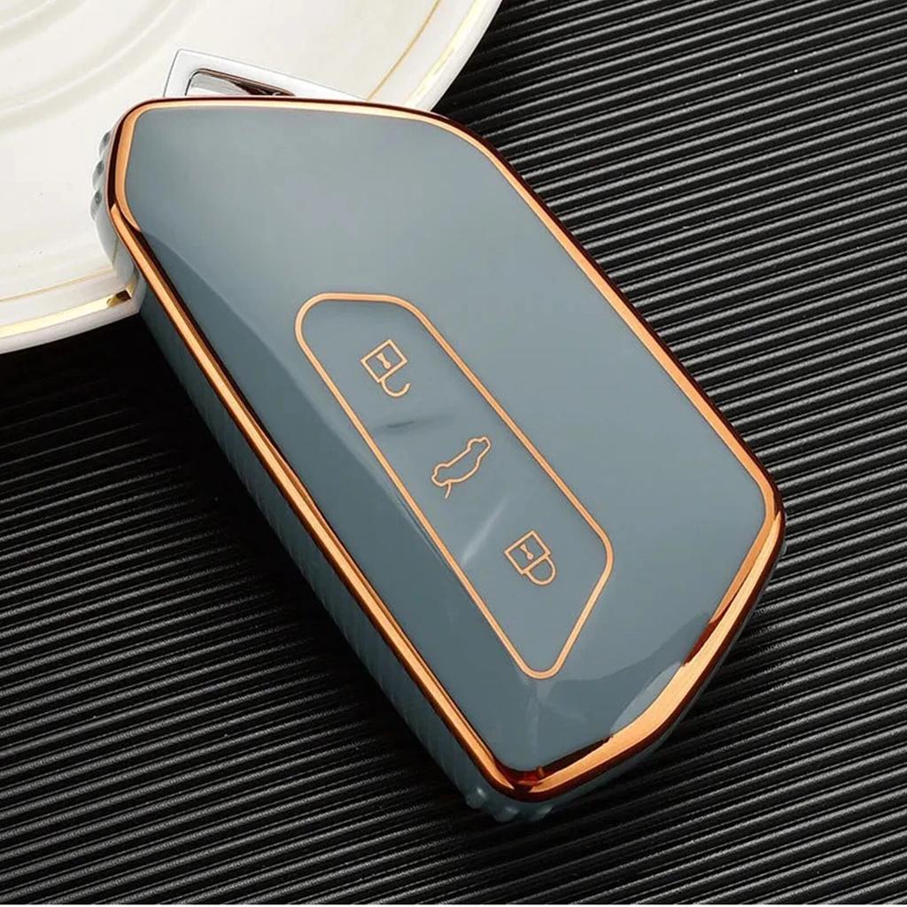 Чехол для дистанционного ключа из ТПУ для VW Volkswagen Golf 8 Skoda Octavia A8 SEAT Leon MK4, аксессуары