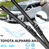 Для Toyota Alphard Vellfire AH30 2015 ~ 2022 автомобильный передний резак для щетки стеклоочистителя лобовое стекло для очистки лобового стекла бескостный бескаркасный