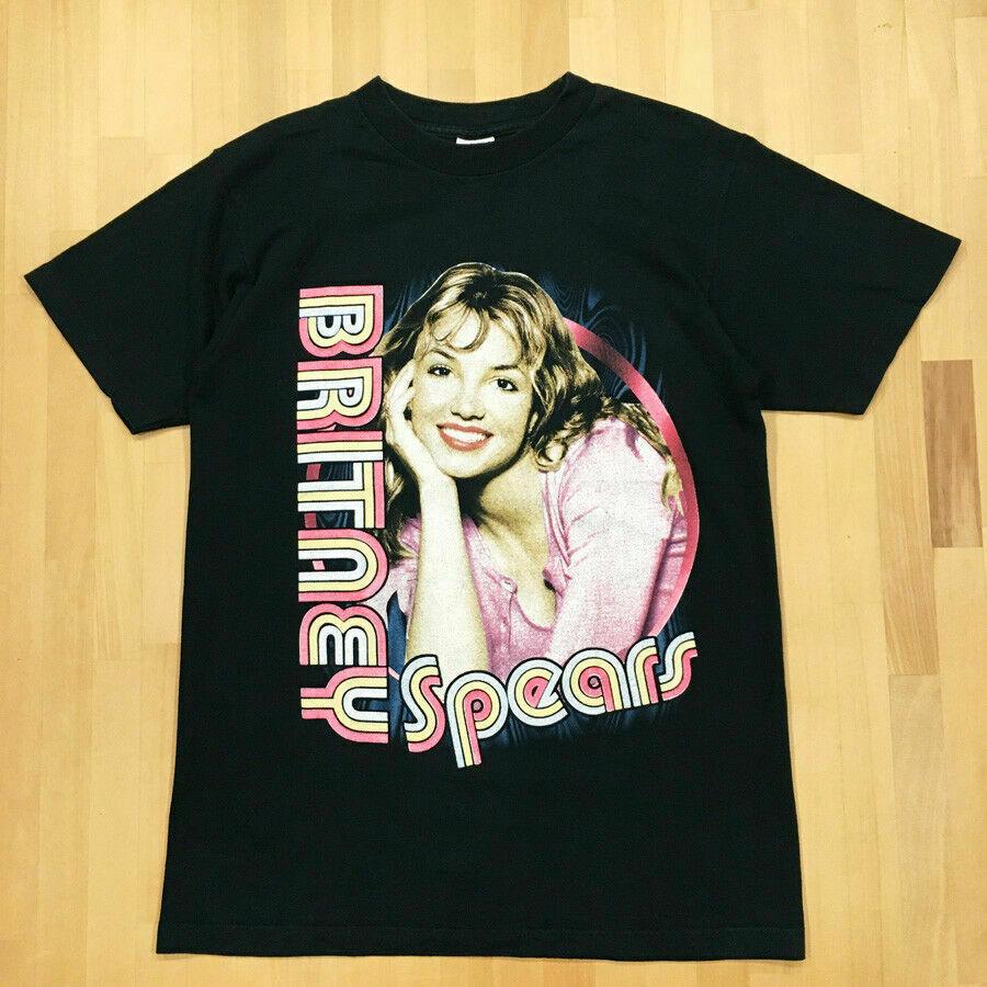 Винтажные футболки с принтом Бритни Спирс Baby One More Time First Tour Rap Tee Shirts S-5XL IM062 Унисекс