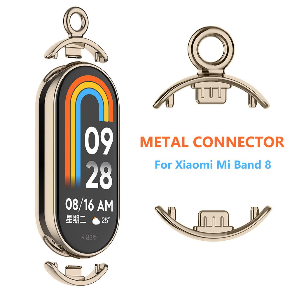 Necklace for Mi Band 8 Pendant Chain Buckle for Xiaomi Band8 Hanging Metal Chain Neck Strap Stainless Steel Pendant Bracelet