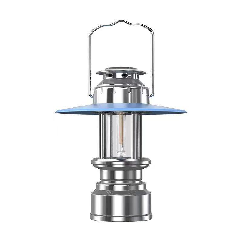 Portable LED Retro Gas Camping Lantern - Tent, Outdoor, Emergency, Handheld, Charging, Atmosphere Lighting