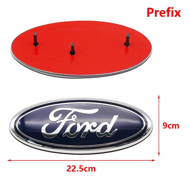 Car Styling Front Hood Emblem Rear Trunk Badge Grille Logo Sticker For Ford Focus MK3 Ranger Mondeo Fiesta S-Max MK4 Kuga